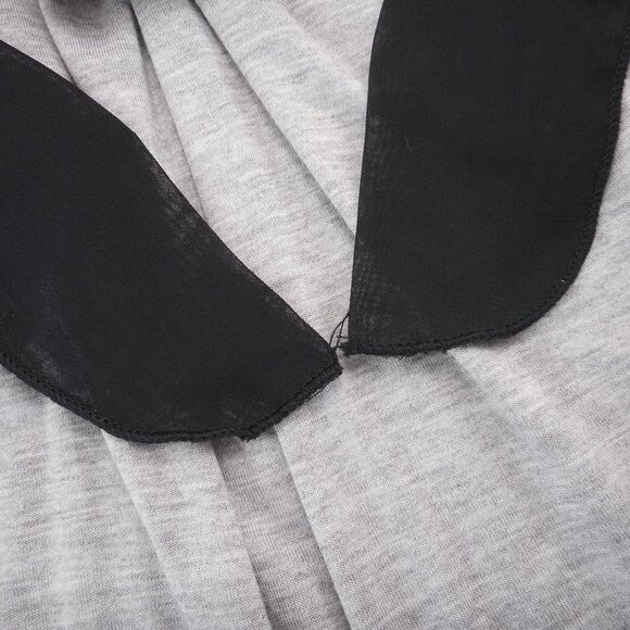 Raggs II Riches Juniors M Tank Top Gray Scarf Tie-Back Elephant Moon Sun Print - Picture 8 of 10